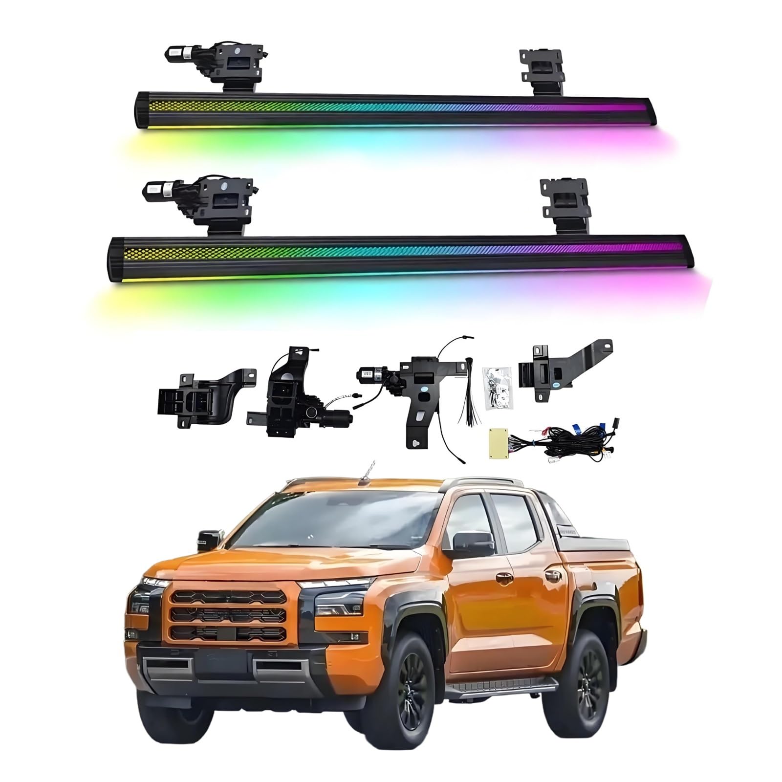 OZTSR Elektrische Trittbretter, kompatibel mit Mitsubishi Triton 2023–2025, mit leichten, SUV-, Offroad- und Pickup-Trucks – einziehbare Truck-Stufen und Nerf Bars OZTSR Elektrische Trittbretter, kompatibel mit Mitsubishi Triton 2023–2025, mit leichten, SUV-, Offroad- und Pickup-Trucks – einziehbare Truck-Stufen und Nerf Bars von OZTSR