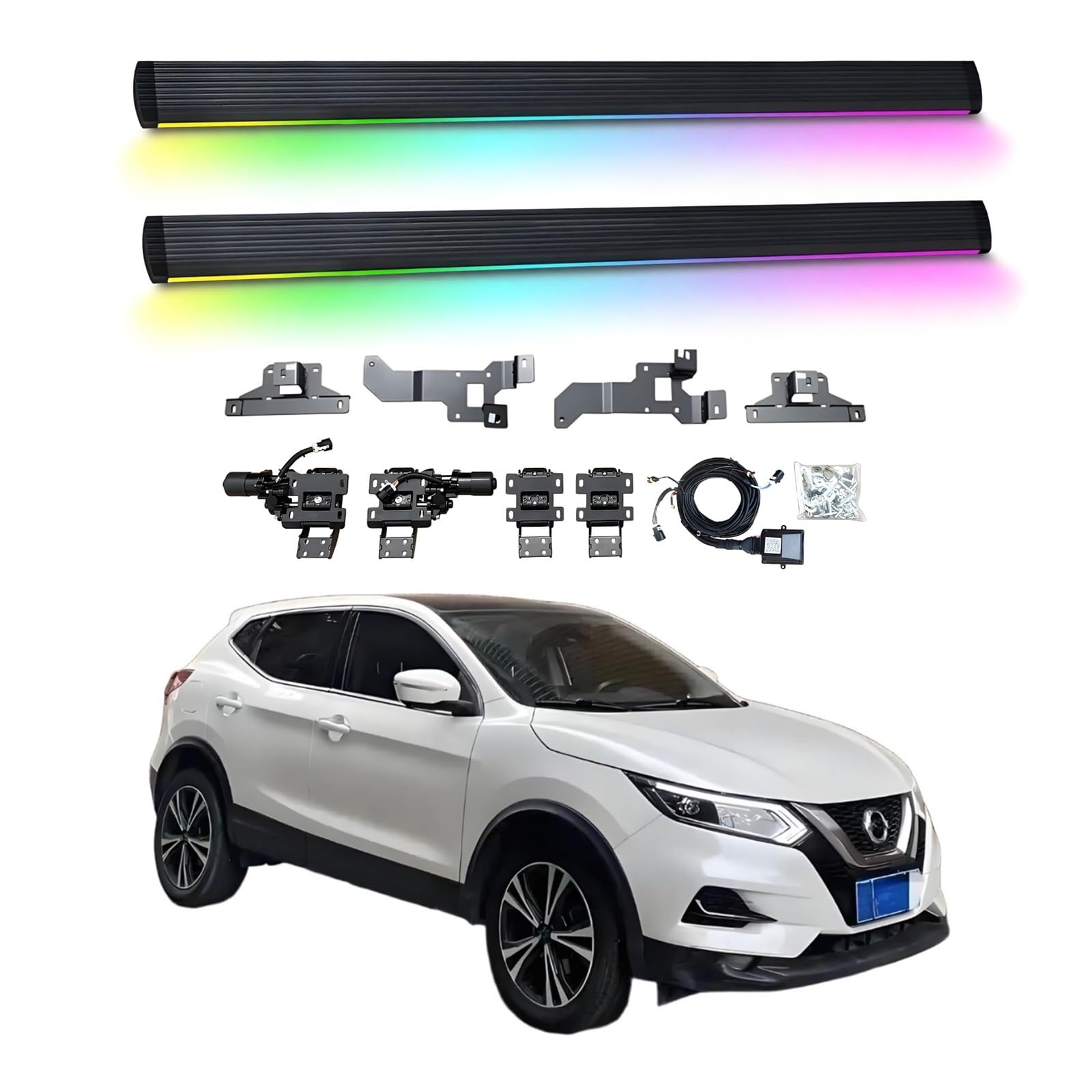 OZTSR Elektrische Trittbretter, kompatibel mit Nissan Qashqai 2015–2020 mit leichten, SUV-, Offroad- und Pickup-Trucks – einziehbare Truck-Stufen und Nerf Bars OZTSR Elektrische Trittbretter, kompatibel mit Nissan Qashqai 2015–2020 mit leichten, SUV-, Offroad- und Pickup-Trucks – einziehbare Truck-Stufen und Nerf Bars von OZTSR