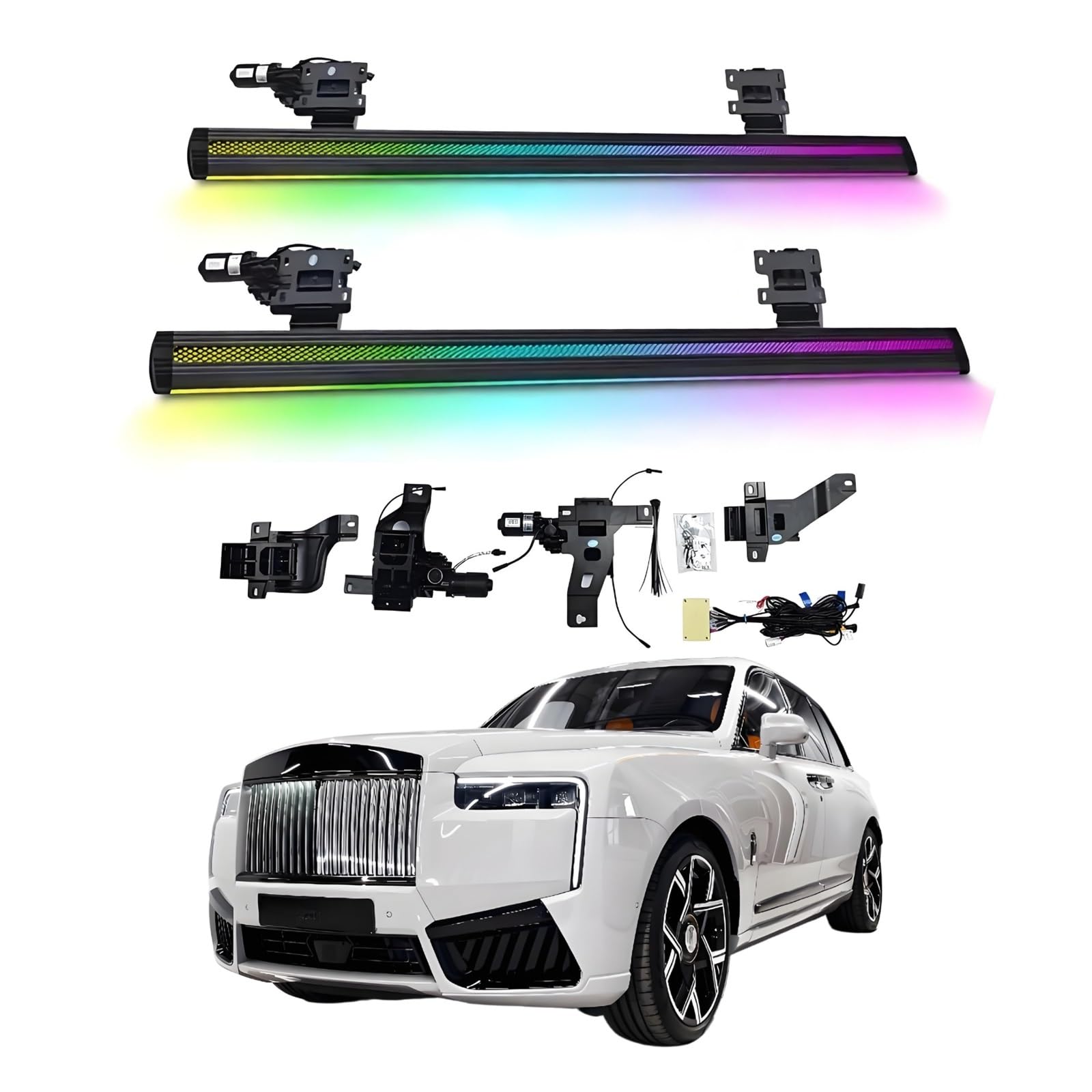 OZTSR Elektrische Trittbretter, kompatibel mit Rolls-Royce Cullinan 2019–2025, mit leichten, SUV-, Offroad- und Pickup-Trucks – einziehbare Truck-Stufen und Nerf Bars OZTSR Elektrische Trittbretter, kompatibel mit Rolls-Royce Cullinan 2019–2025, mit leichten, SUV-, Offroad- und Pickup-Trucks – einziehbare Truck-Stufen und Nerf Bars von OZTSR