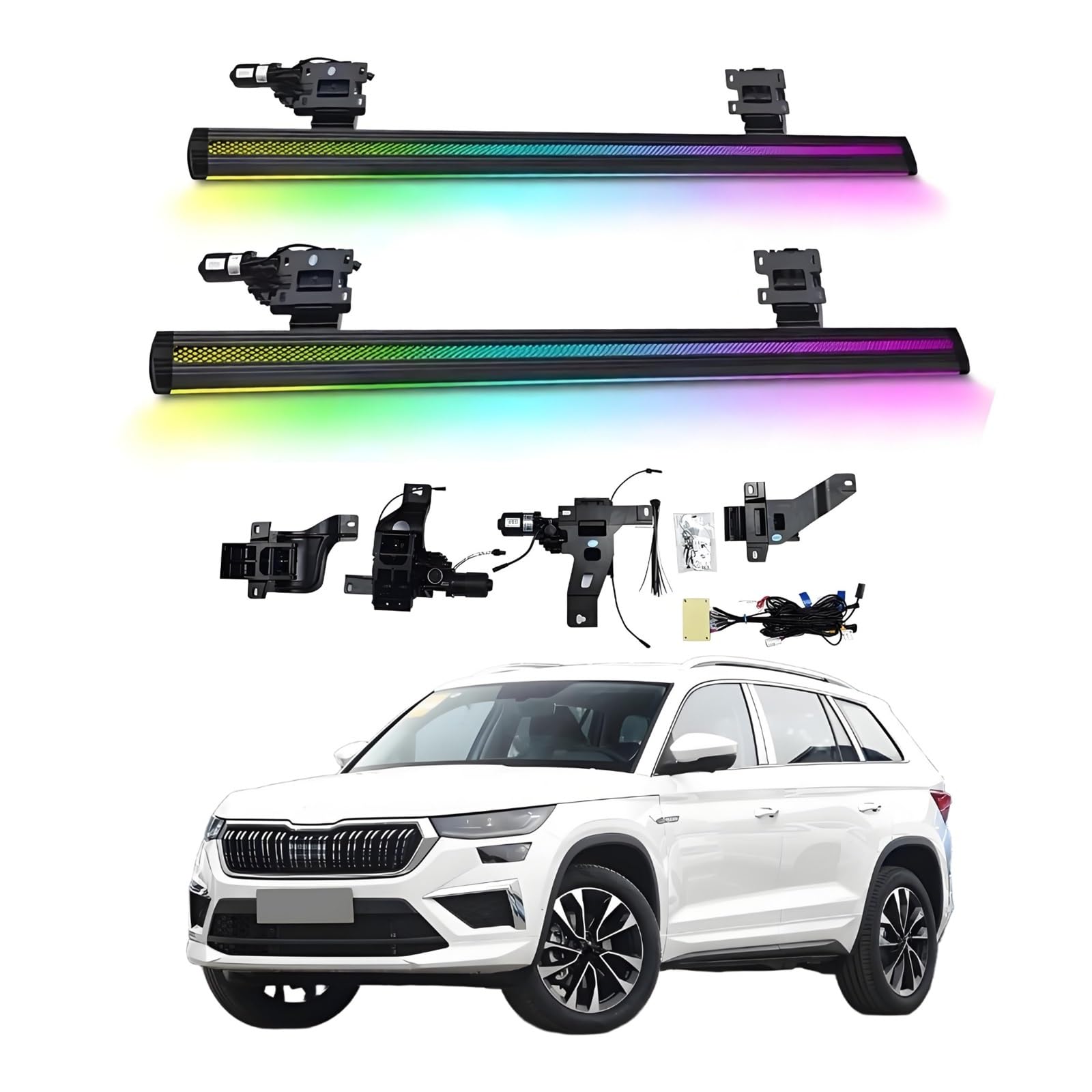 OZTSR Elektrische Trittbretter, kompatibel mit Skoda Kodiak 2017–2025, mit leichten, SUV-, Offroad- und Pickup-Trucks – einziehbare Truck-Stufen und Nerf Bars OZTSR Elektrische Trittbretter, kompatibel mit Skoda Kodiak 2017–2025, mit leichten, SUV-, Offroad- und Pickup-Trucks – einziehbare Truck-Stufen und Nerf Bars von OZTSR