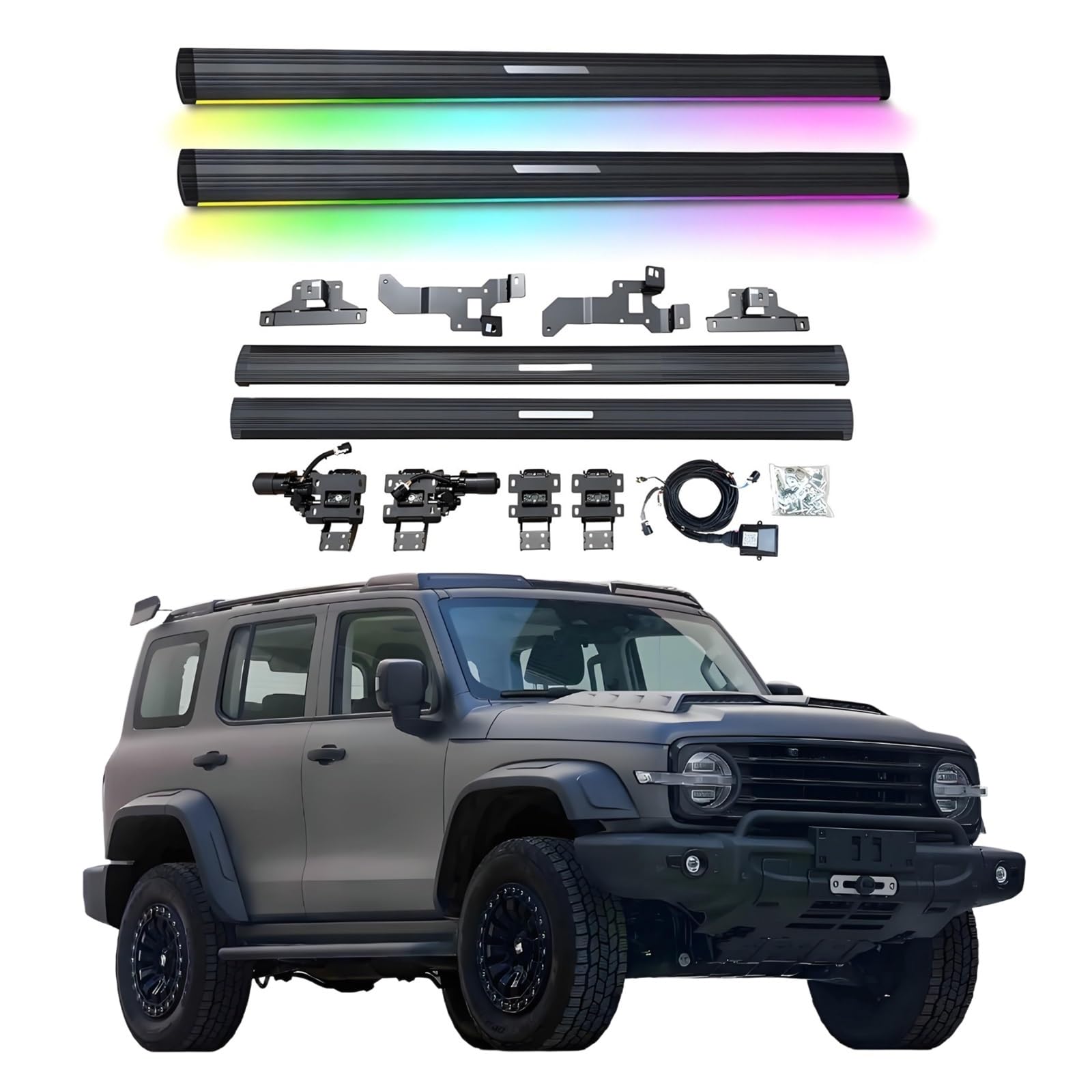 OZTSR Elektrische Trittbretter, kompatibel mit Tank 300 2021–2025 mit leichten, SUV-, Offroad- und Pickup-Trucks – einziehbare Truck-Stufen und Nerf Bars OZTSR Elektrische Trittbretter, kompatibel mit Tank 300 2021–2025 mit leichten, SUV-, Offroad- und Pickup-Trucks – einziehbare Truck-Stufen und Nerf Bars von OZTSR