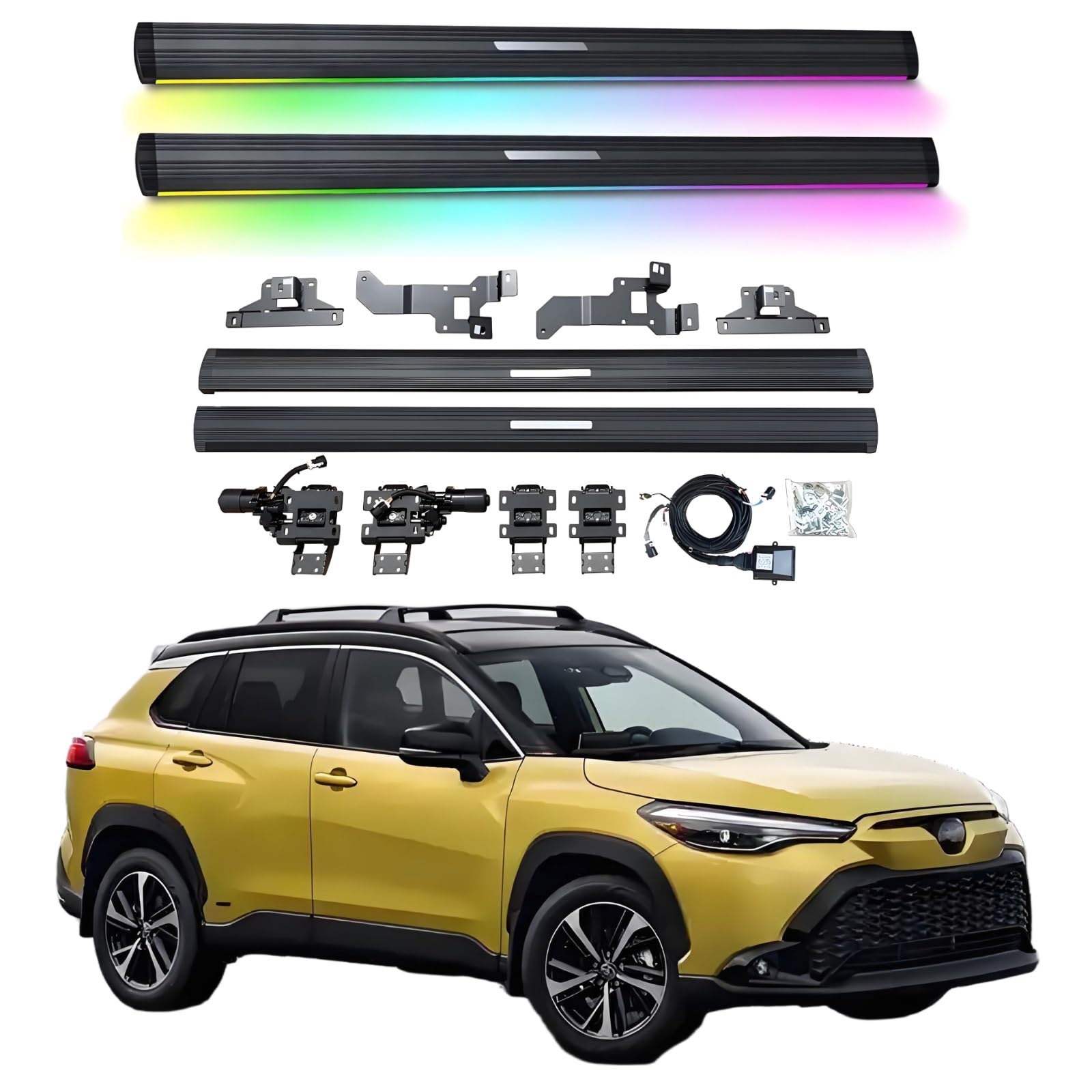 OZTSR Elektrische Trittbretter, kompatibel mit Toyota Corolla Cross 2022–2025 mit leichten, SUV-, Offroad- und Pickup-Trucks – einziehbare Truck-Stufen und Nerf Bars OZTSR Elektrische Trittbretter, kompatibel mit Toyota Corolla Cross 2022–2025 mit leichten, SUV-, Offroad- und Pickup-Trucks – einziehbare Truck-Stufen und Nerf Bars von OZTSR