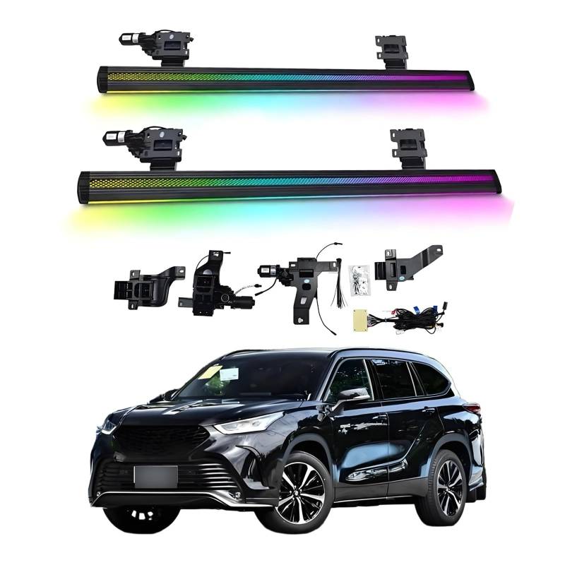 OZTSR Elektrische Trittbretter, kompatibel mit Toyota Crown Kluger 2022–2025 mit leichten, SUV-, Offroad- und Pickup-Trucks – einziehbare Truck-Stufen und Nerf Bars von OZTSR