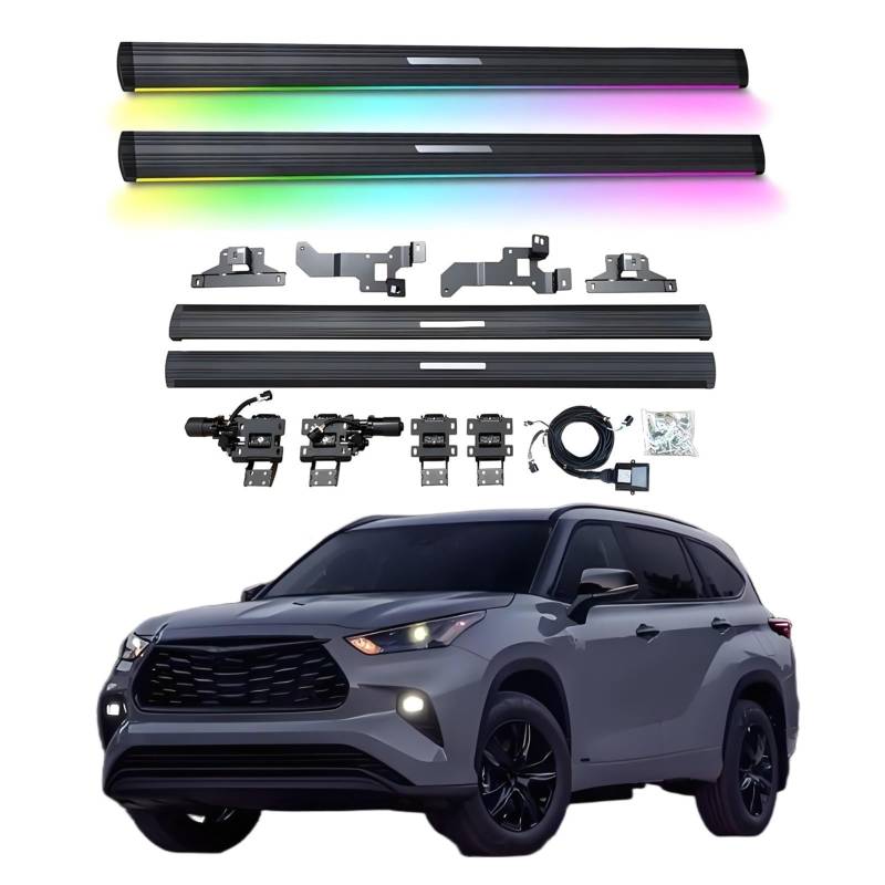 OZTSR Elektrische Trittbretter, kompatibel mit Toyota Highlander 2022–2025 mit leichten, SUV-, Offroad- und Pickup-Trucks – einziehbare Truck-Stufen und Nerf Bars von OZTSR