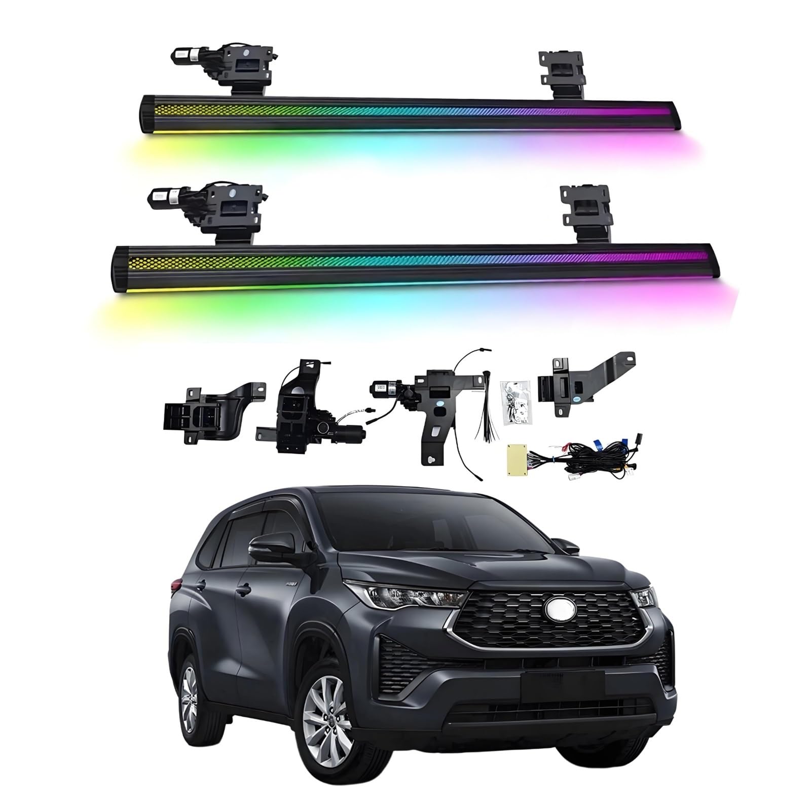 OZTSR Elektrische Trittbretter, kompatibel mit Toyota Innova Hybrid Version 2023–2025 mit leichten, SUV-, Offroad- und Pickup-Trucks – einziehbare Truck-Stufen und Nerf Bars OZTSR Elektrische Trittbretter, kompatibel mit Toyota Innova Hybrid Version 2023–2025 mit leichten, SUV-, Offroad- und Pickup-Trucks – einziehbare Truck-Stufen und Nerf Bars von OZTSR