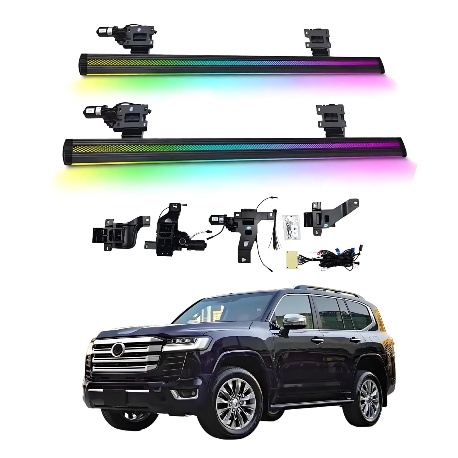 OZTSR Elektrische Trittbretter, kompatibel mit Toyota Land Cruiser LC300 2022–2025 mit leichten, SUV-, Offroad- und Pickup-Trucks – einziehbare Truck-Stufen und Nerf Bars OZTSR Elektrische Trittbretter, kompatibel mit Toyota Land Cruiser LC300 2022–2025 mit leichten, SUV-, Offroad- und Pickup-Trucks – einziehbare Truck-Stufen und Nerf Bars von OZTSR