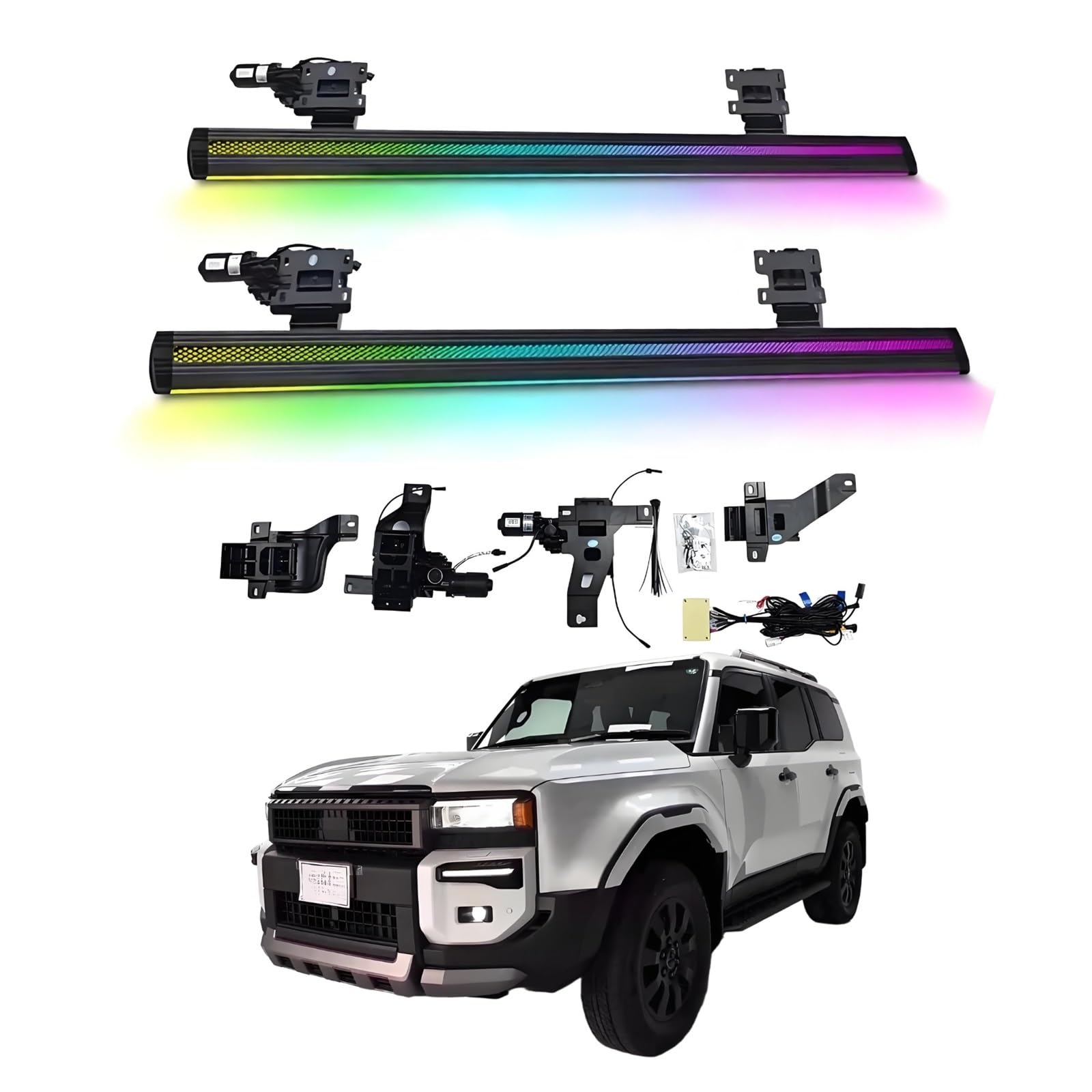 OZTSR Elektrische Trittbretter, kompatibel mit Toyota Prado LC250 2024–2025 mit leichten, SUV-, Offroad- und Pickup-Trucks – einziehbare Truck-Stufen und Nerf Bars OZTSR Elektrische Trittbretter, kompatibel mit Toyota Prado LC250 2024–2025 mit leichten, SUV-, Offroad- und Pickup-Trucks – einziehbare Truck-Stufen und Nerf Bars von OZTSR