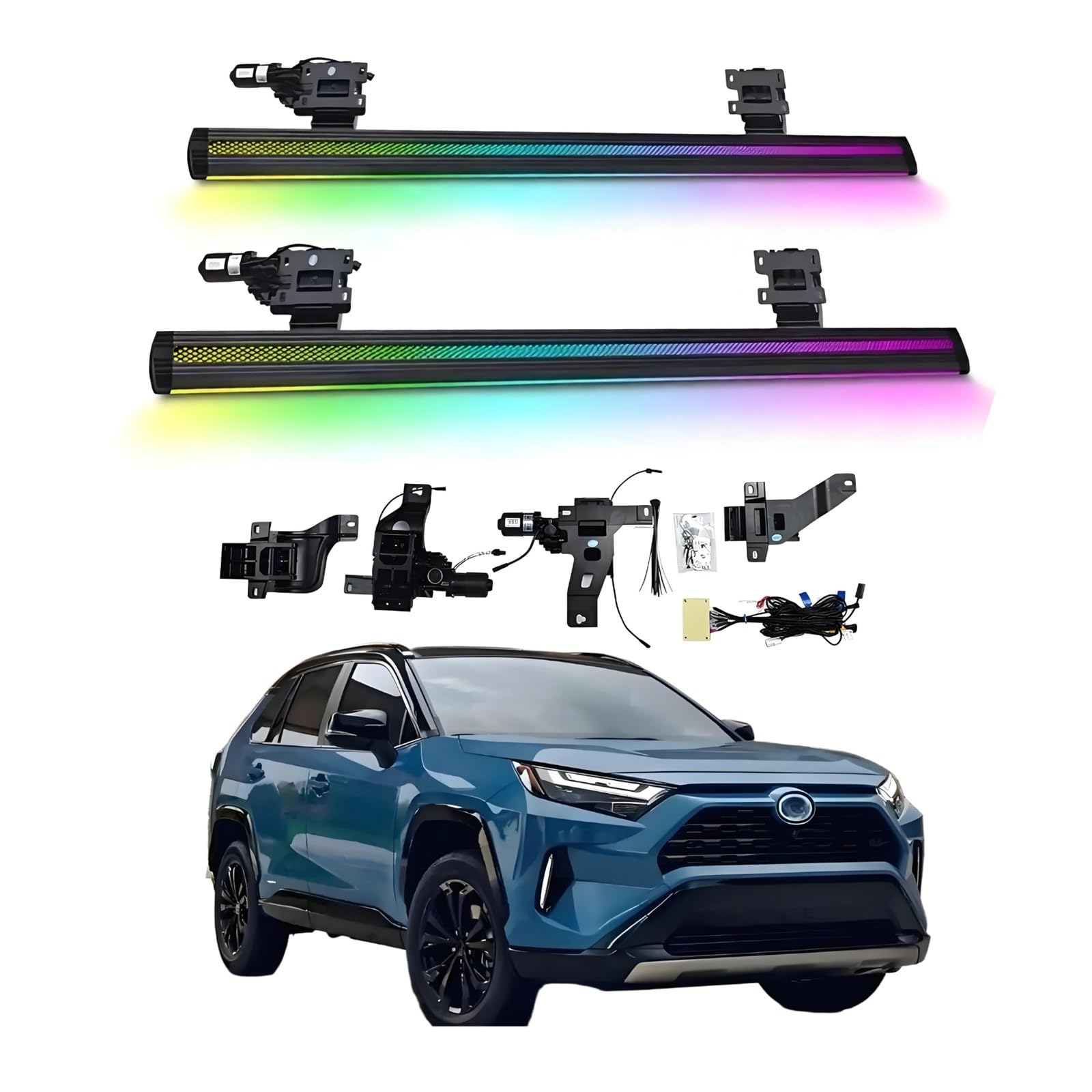 OZTSR Elektrische Trittbretter, kompatibel mit Toyota RAV4 2020–2025 mit leichten, SUV-, Offroad- und Pickup-Trucks – einziehbare Truck-Stufen und Nerf Bars OZTSR Elektrische Trittbretter, kompatibel mit Toyota RAV4 2020–2025 mit leichten, SUV-, Offroad- und Pickup-Trucks – einziehbare Truck-Stufen und Nerf Bars von OZTSR
