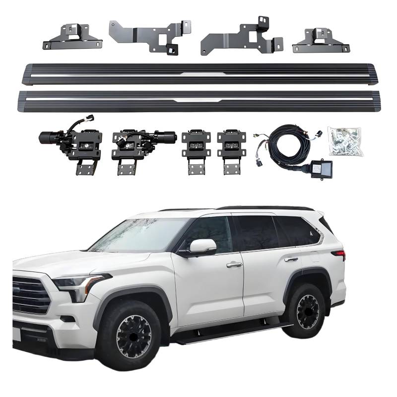 OZTSR Elektrische Trittbretter, kompatibel mit Toyota Sequoia 2023–2025, SUV, Geländewagen und Pickup-Trucks – einziehbare Truck-Stufen und Nerf Bars von OZTSR