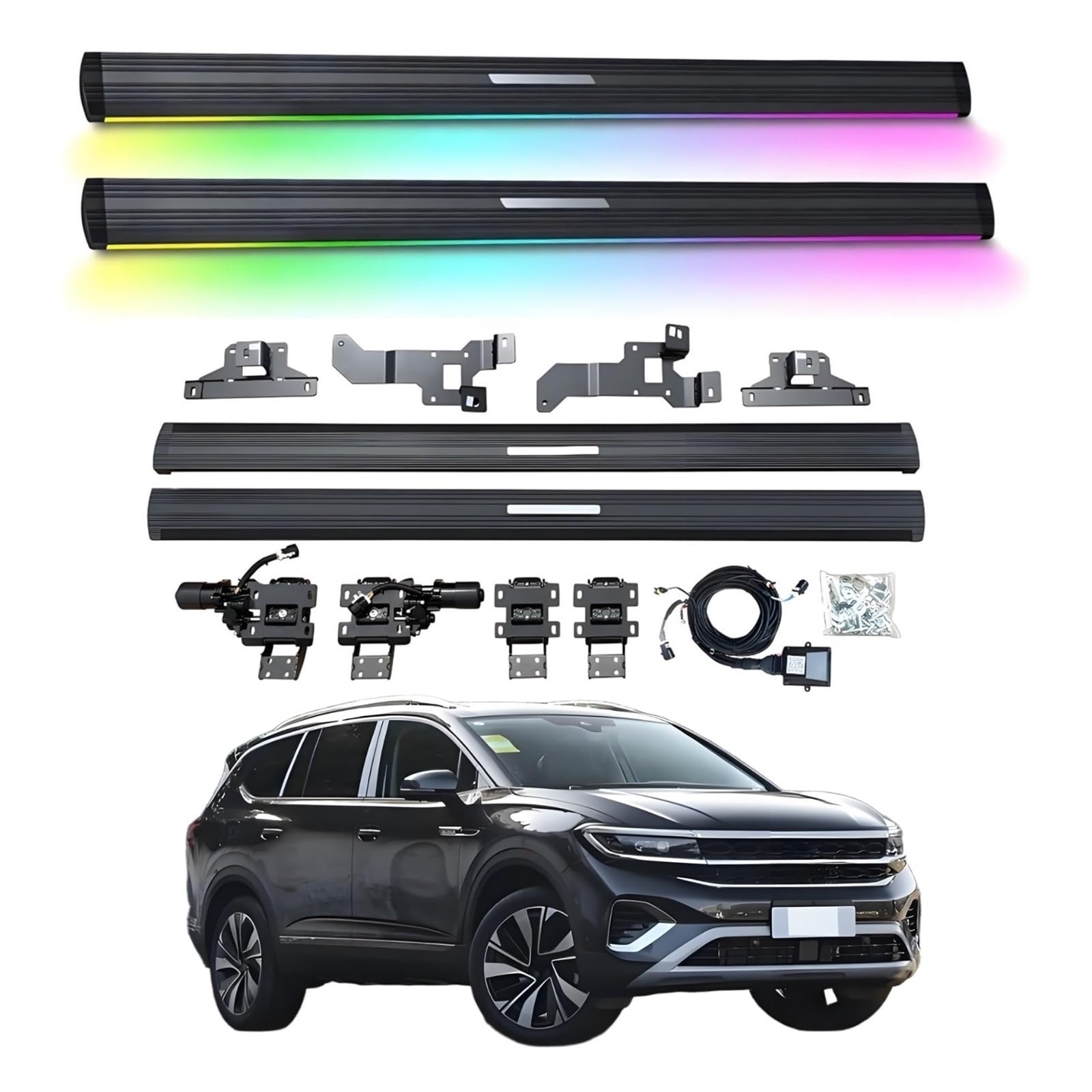 OZTSR Elektrische Trittbretter, kompatibel mit VW Talagon 2021–2025 mit leichten, SUV-, Offroad- und Pickup-Trucks – einziehbare Truck-Stufen und Nerf Bars OZTSR Elektrische Trittbretter, kompatibel mit VW Talagon 2021–2025 mit leichten, SUV-, Offroad- und Pickup-Trucks – einziehbare Truck-Stufen und Nerf Bars von OZTSR