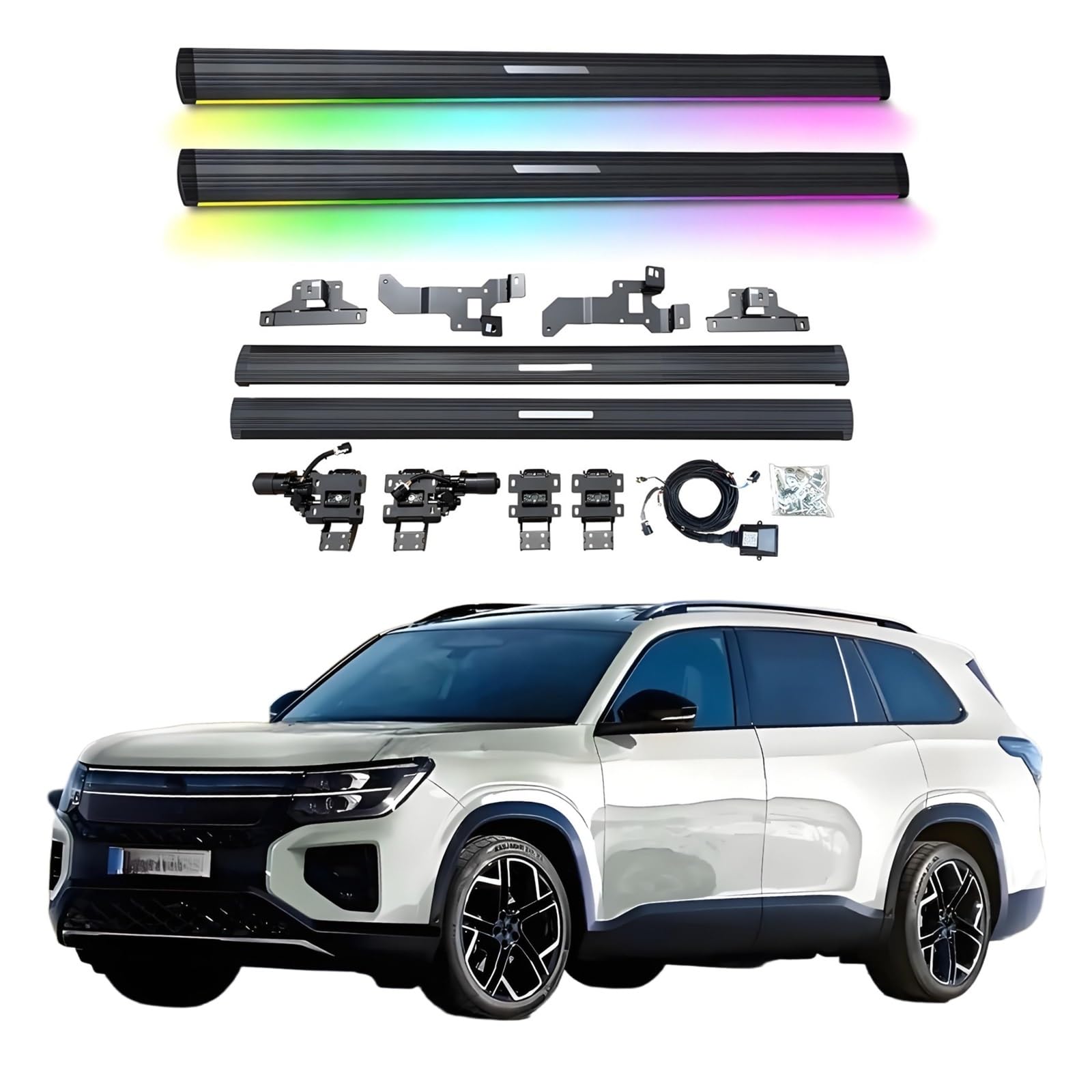 OZTSR Elektrische Trittbretter, kompatibel mit VW Teramont 2017–2025 mit leichten, SUV-, Offroad- und Pickup-Trucks – einziehbare Truck-Stufen und Nerf Bars OZTSR Elektrische Trittbretter, kompatibel mit VW Teramont 2017–2025 mit leichten, SUV-, Offroad- und Pickup-Trucks – einziehbare Truck-Stufen und Nerf Bars von OZTSR