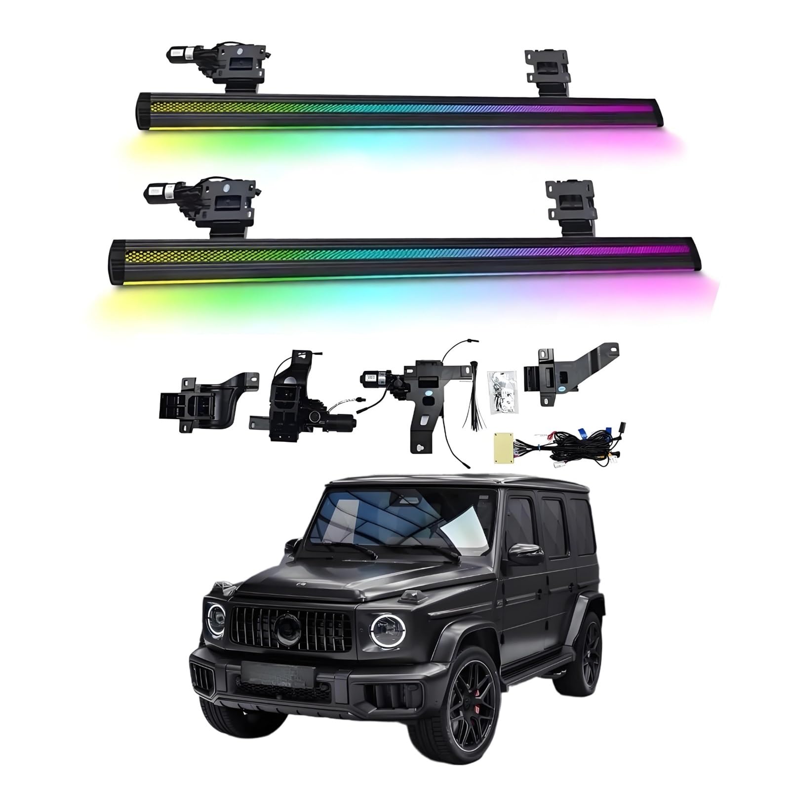 OZTSR Elektrische Trittbretter, kompatibel mit dem hinteren Auspuffrohr der Mercedes-Benz G-Klasse 2019–2025, mit leichten, SUV-, Offroad- und Pickup-Trucks – einziehbare Truck-Stufen und Nerf Bars OZTSR Elektrische Trittbretter, kompatibel mit dem hinteren Auspuffrohr der Mercedes-Benz G-Klasse 2019–2025, mit leichten, SUV-, Offroad- und Pickup-Trucks – einziehbare Truck-Stufen und Nerf Bars von OZTSR