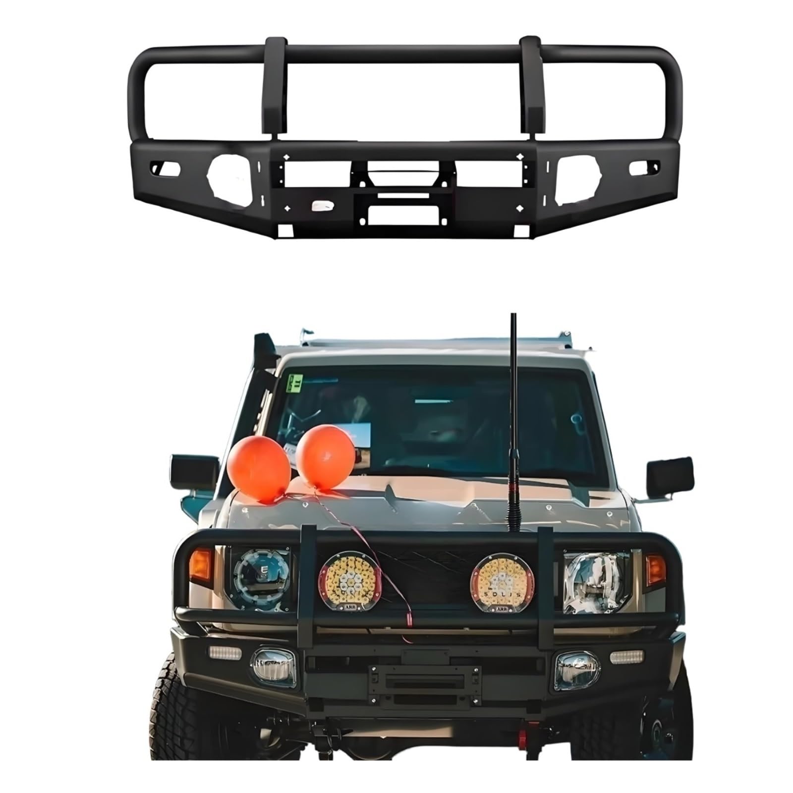 OZTSR Robuster 4x4-Offroad-Bullbar-Frontstoßfänger-Ersatz, kompatibel mit Toyota LC76 LC78 LC79 LC71. Hochleistungs-Ranch-Handwindenstoßfänger aus Stahl, entworfen for ultimative Haltbarkeit und Stil OZTSR Robuster 4x4-Offroad-Bullbar-Frontstoßfänger-Ersatz, kompatibel mit Toyota LC76 LC78 LC79 LC71. Hochleistungs-Ranch-Handwindenstoßfänger aus Stahl, entworfen for ultimative Haltbarkeit und Stil von OZTSR