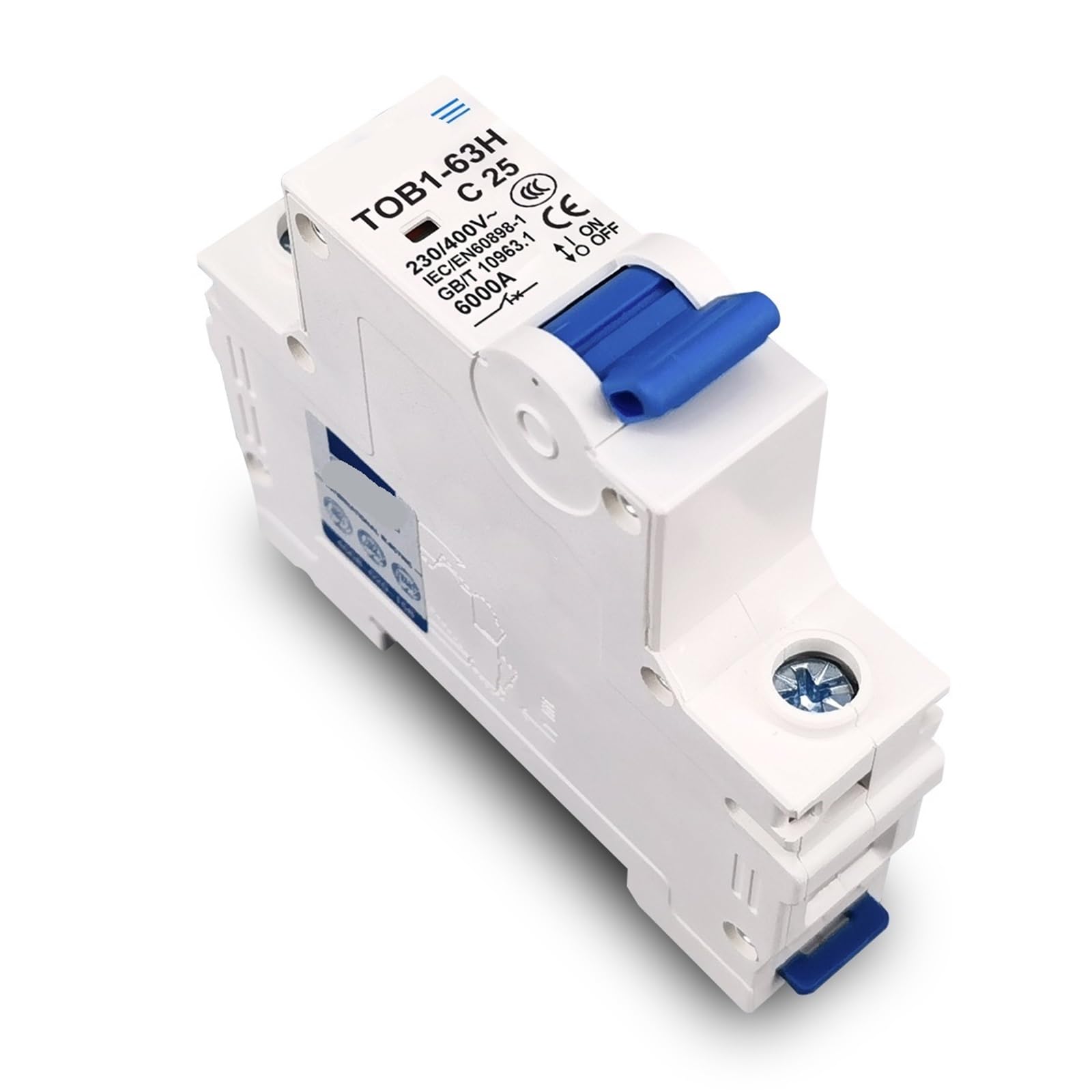 AC MCB TOB1-63H C 230/400V ~ 50HZ/60HZ Mini-Leistungsschalter 1P 2P 3P 4P 3A-63A 1 Stücke(1p,50A) von OZVSVGQO