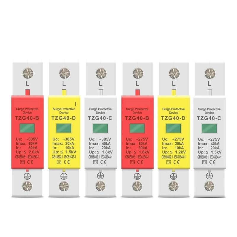 AC SPD 1P 275V 385V Haus Überspannungsschutz Schutz Gerät 20KA 40KA 60KA 1Pcs(420V,20-40KA) von OZVSVGQO