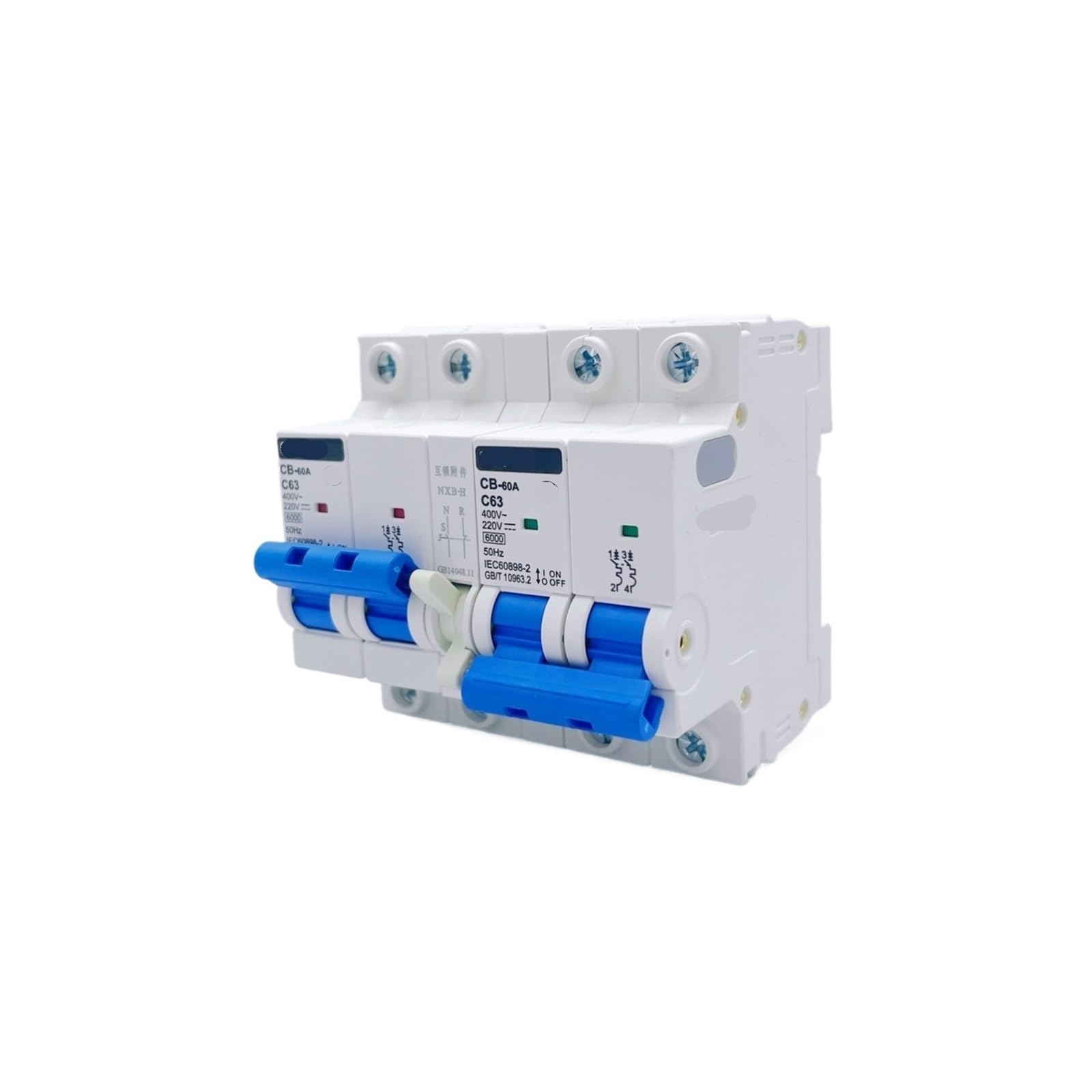 DC/AC 110V 220V Doppel Power AutomaticTransfer Schalter Mini Circuit Breaker 1Pcs(2P 220V,50A) von OZVSVGQO