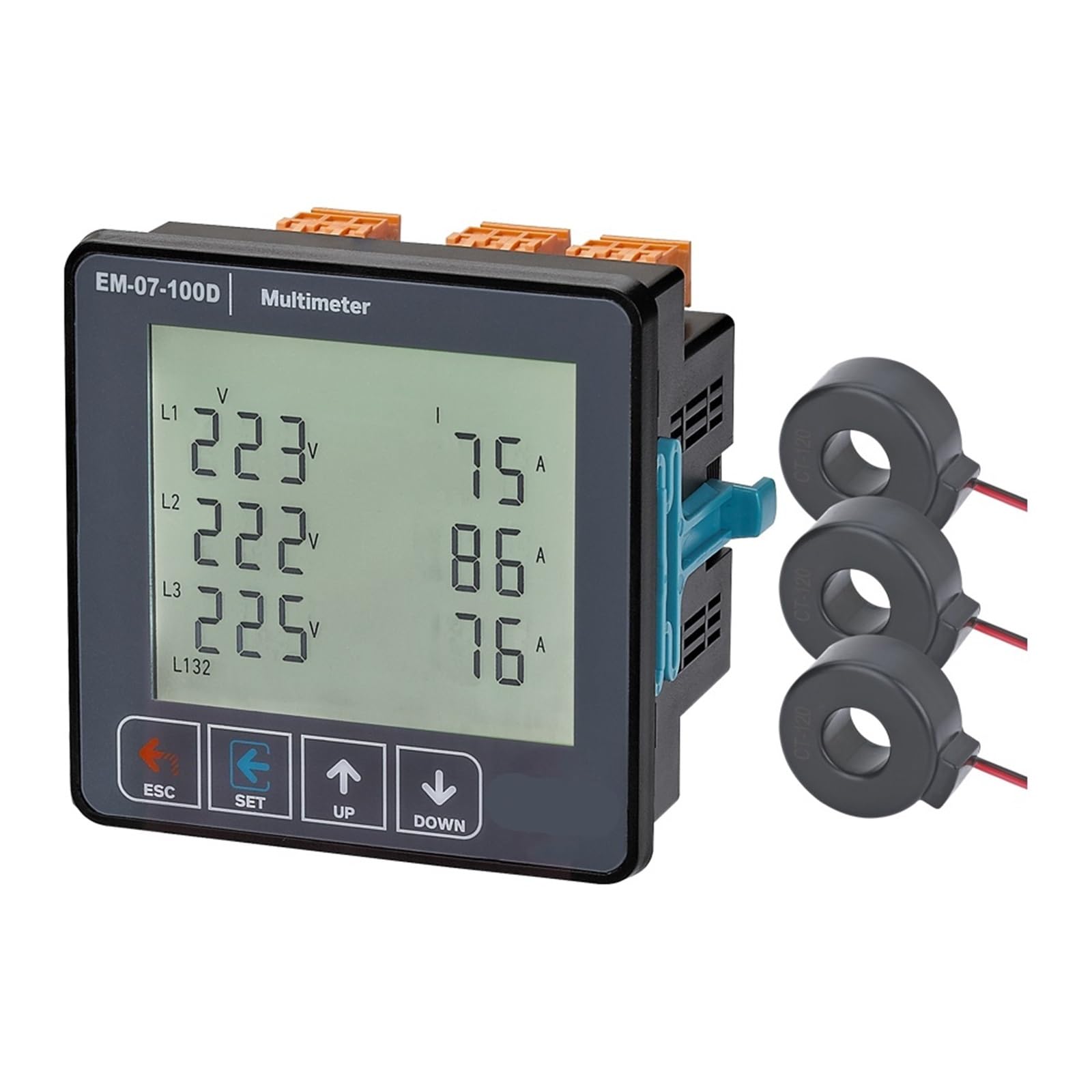 EM-07-60D-250D Spannung Strom Frequenz Scheinleistung Schützen Multimeter 3P 4W 1Pcs(EM-07-100D) von OZVSVGQO