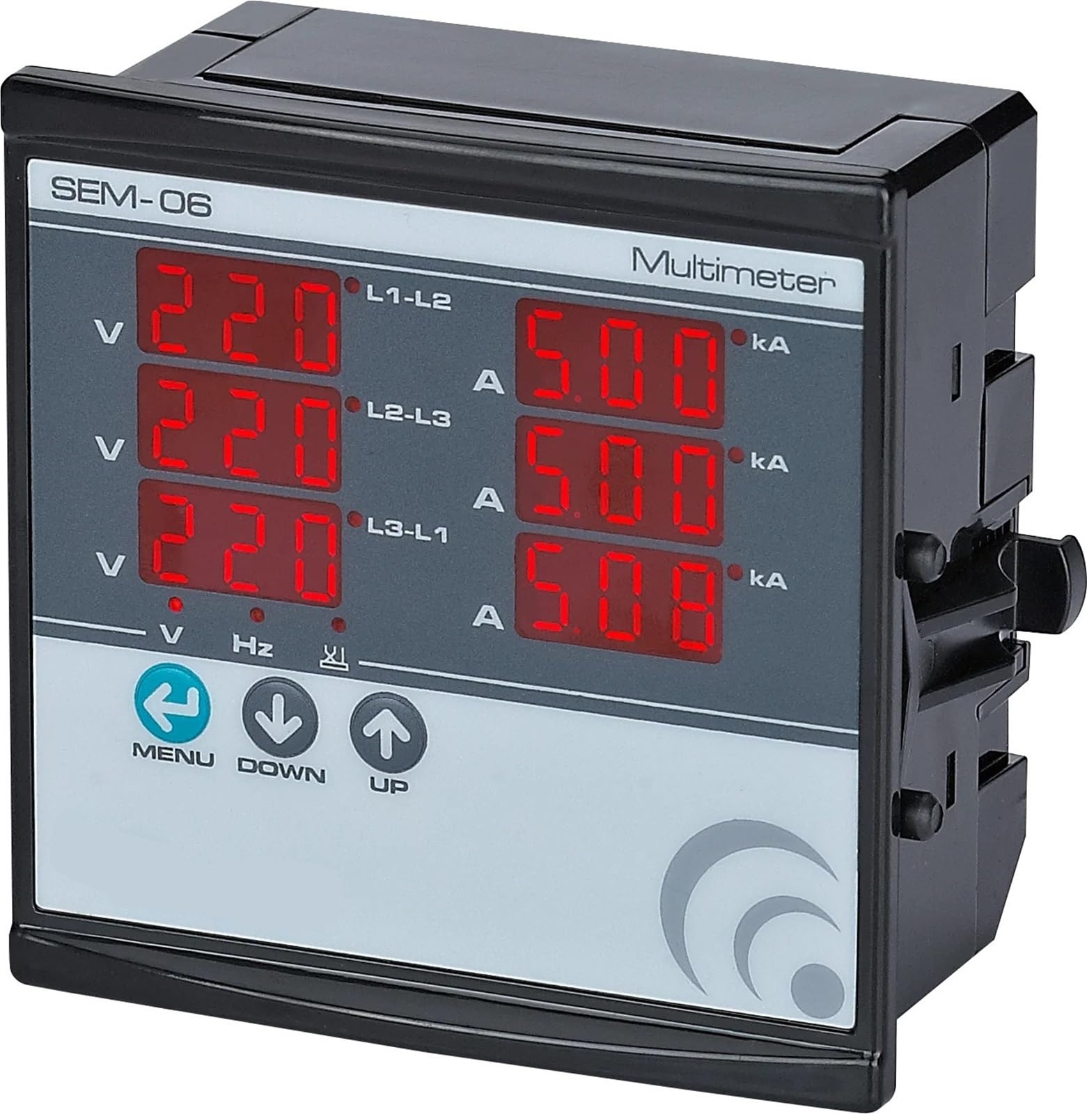 SEM-06 Digitalmultimeter Dreiphasenvolt (LL) (LN) Ampere Frequenz Phasenfolge Anzeige Panel Meter 1St(Without CT.) von OZVSVGQO