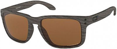 Oakley Holbrook XL Woodgrain, Sonnenbrille Prizm Polarized - Grau/Dunkelgrau Braun-Getönt von Oakley