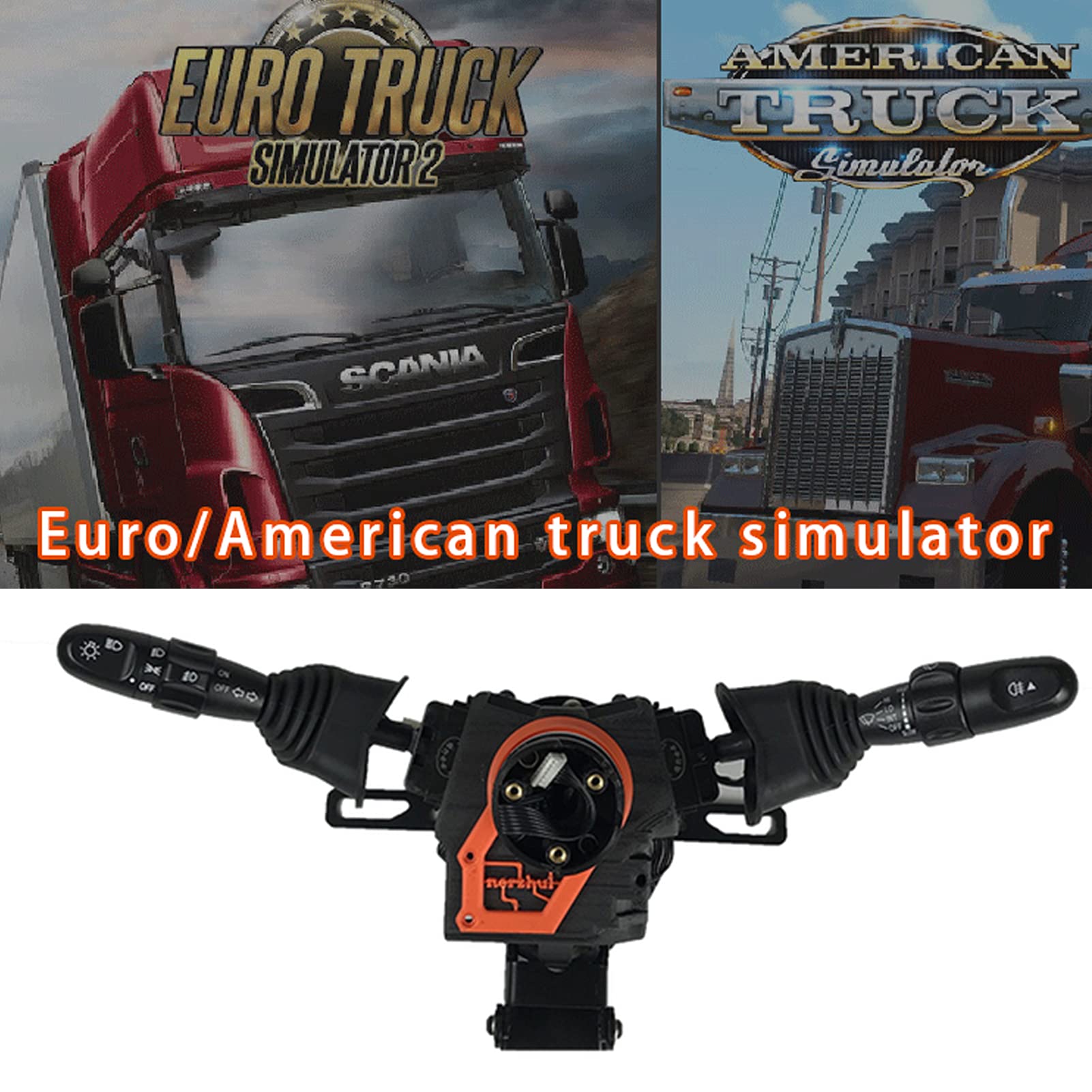 Obokidly DIY ETS2 ATS Racing Simulator Lenkrad Blinker Wischhebel Schalter für Logitech G27 G29 G920 G923 Modifikationsgetriebe-Kit (Upgrade Typ für G27/G29) von Obokidly