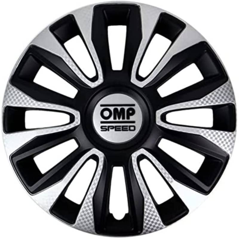 OMP SPEED 4 Radkappen Magnum Schwarz/silber/karbon 13 Zoll von OMP