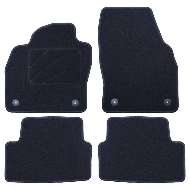 OCC Design - Custom Fußmatten, kompatibel mit Audi A1 (2018-HEUTE), Teppich, Velours/Polypropylen, Original Verankerung, rutschfester Rücken, Fersenkappe, 4 Stück von Occ Sport