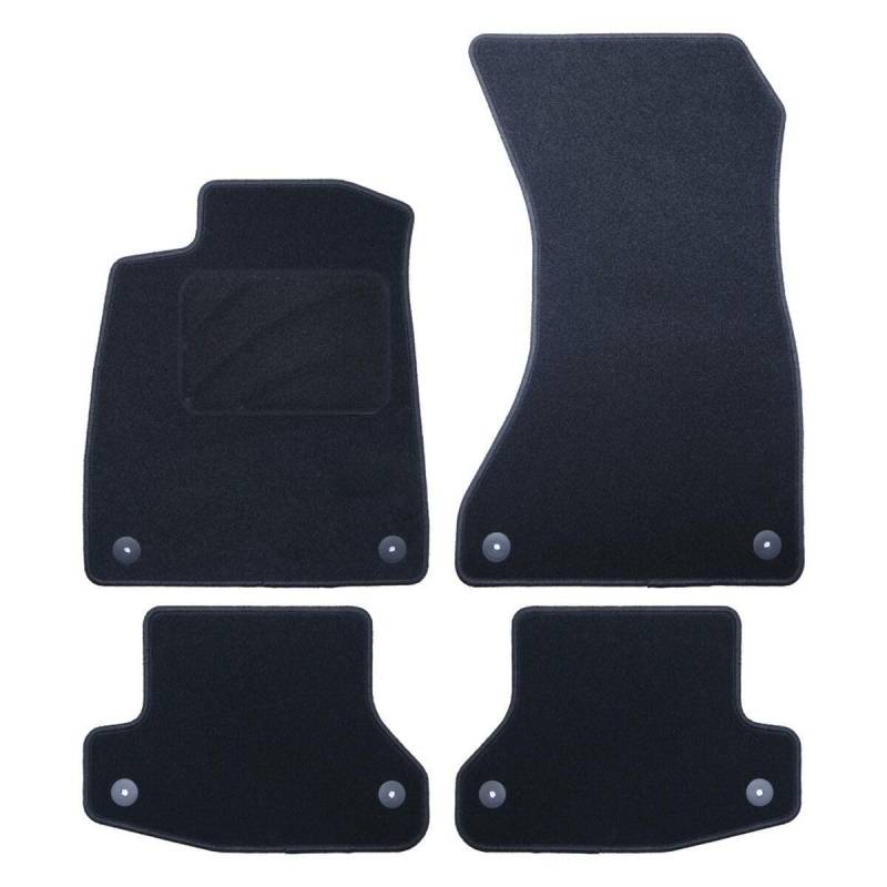OCC Design - Fußmatten, kompatibel mit Audi A5 F53, Velours/Polypropylen, Original Anker, rutschfeste Rückseite, Seitenschale, 4 Stück von Occ Sport