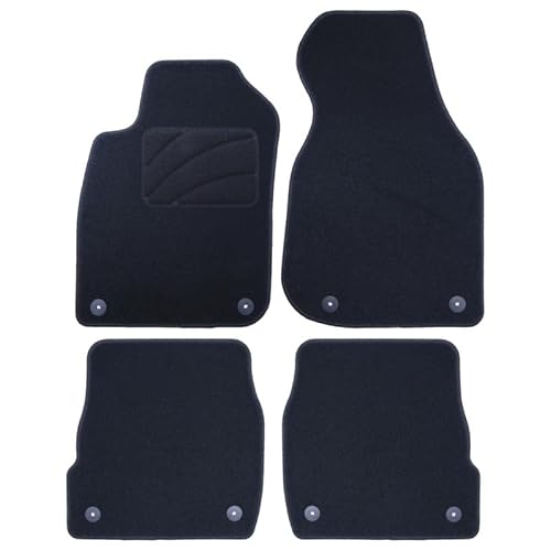 OCC Design - Fußmatten, kompatibel mit Seat Ibiza 6J Kombi 3 und 5 Türer (2008-2017), Velours/Polypropylen, Original Verankerung, rutschfeste Rückenlehne, Fersenkappe, 4 Stück von Occ Sport