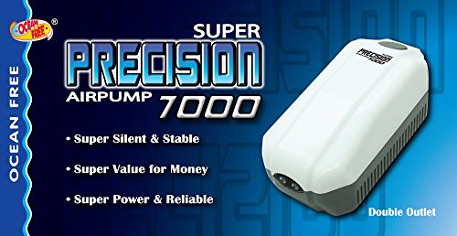 Ocean Free Super Precision AP7000 Luftpumpe für Aquarien, 2 Ausgänge von Ocean Free