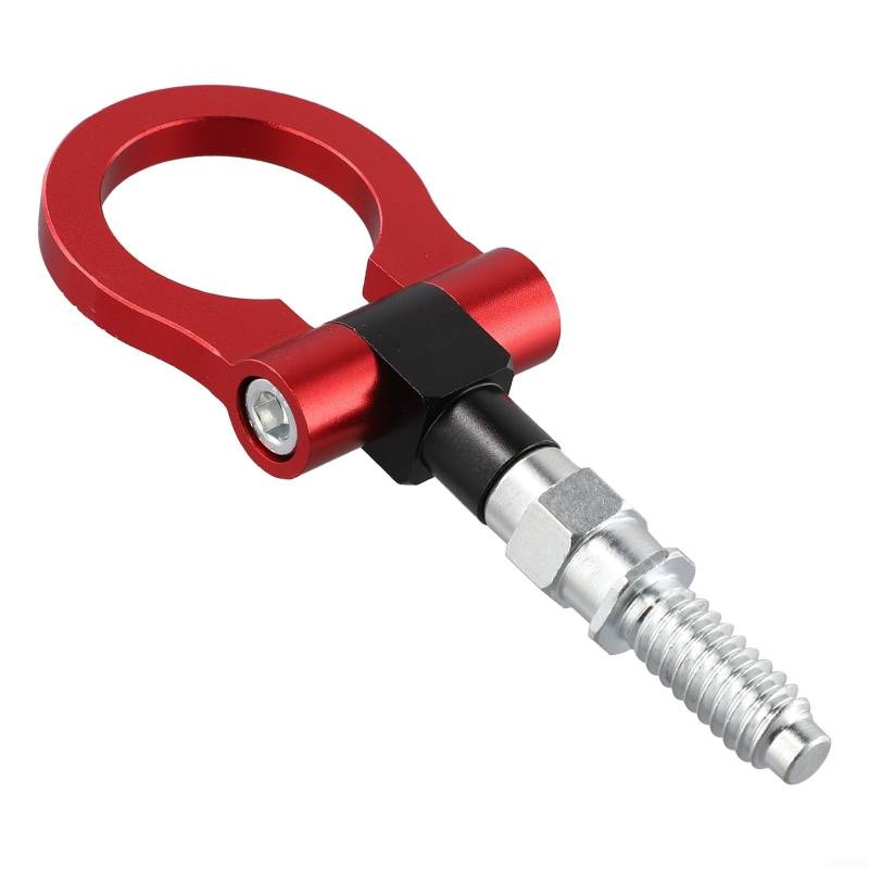 Auto-Abschlepphaken für Frontstoßstange, leichtes Aluminium-Design für bequemes Abschleppen (rot) von Oceanlend