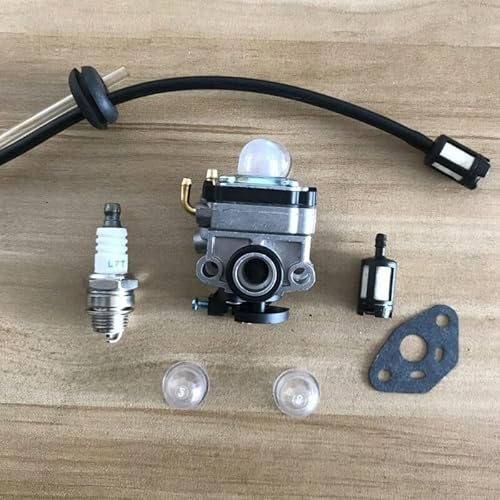 Vergaser-Kit für Tanaka Serie TBC-225 TBC-225C TBC-230 TBC-230B Trimmer, Vergaser + Kraftstoffleitungs-Suite + Primerlampen + Unterlegscheibe + Stecker von Oceanlend