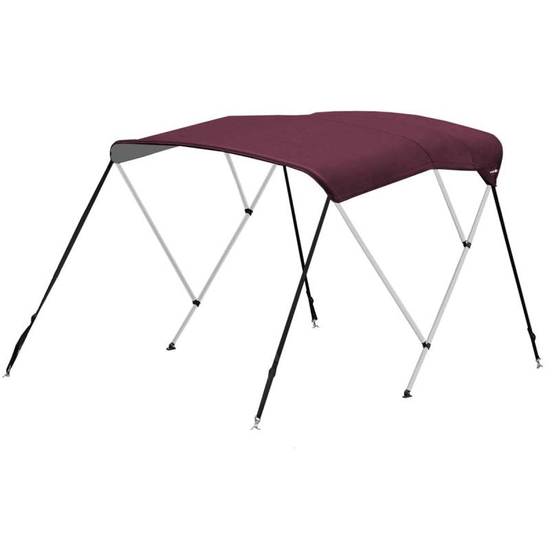 Oceansouth 3 Bow Bimini Top Bootsabdeckung mit integrierter Schutzhülle (Maroon, MOUNTING Width 1.5m – 1.7m) Boot Canopy Bowers Boote Bimini schlauchboot mehltau aufblasbar beiboot von Oceansouth