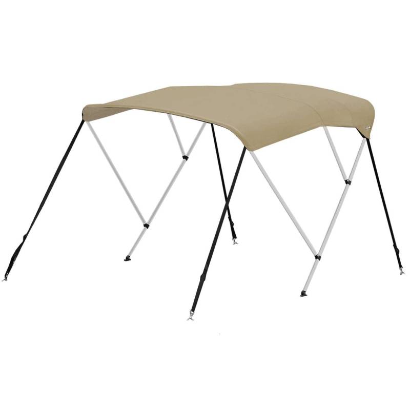 Oceansouth 3 Bow Bimini Top Bootsabdeckung mit integrierter Schutzhülle (Sand, MOUNTING Width 1.5m – 1.7m) Boot Canopy Bowers Boote Bimini schlauchboot mehltau aufblasbar beiboot von Oceansouth