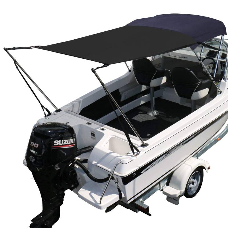 Oceansouth Bimini Erweiterungsset (1,7m x 1,7m x 1,4m) (Black, 1,7m x 1,7m x 1,4m) halsring pferd boot gift jetski boat hüpfburg boote scheibenwischer bimini schlauchboot sonnensegel kiduku kunstleder von Oceansouth