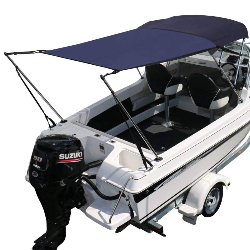 Oceansouth Bimini Erweiterungsset (1,7m x 1,7m x 1,4m) (Blue, 1,7m x 1,7m x 1,4m) halsring Pferd Boot Gift Jetski Boat hüpfburg Boote scheibenwischer Bimini schlauchboot sonnensegel kiduku Kunstleder von Oceansouth