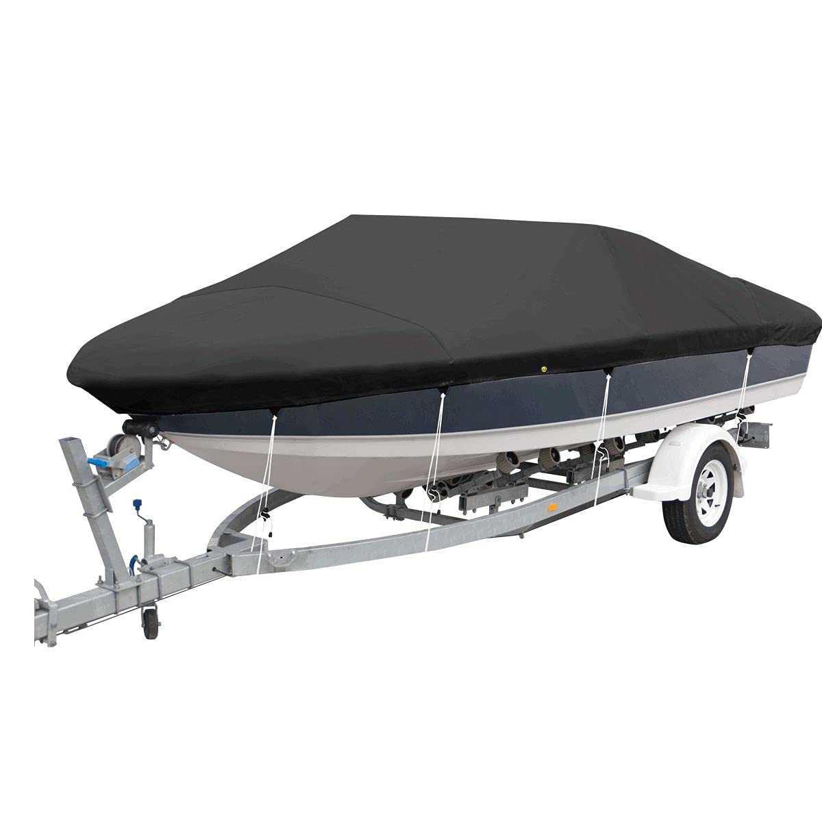 Oceansouth Bowrider Persenning Abdeckplane (Schwarz, 5.6M - 5.9M) Boot abdeckplane wasserdicht abdeckplanen Jetski Boat Boots zubehör faltboot hydrofoil kielrollen bootstrailer Boote Yacht von Oceansouth