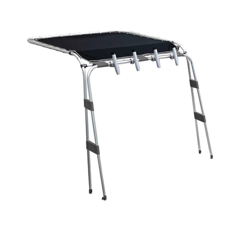 Oceansouth Fisherman Boat T-Top (Schwarz, Länge 1,7 m – 1,9 m) Bimini top Boot seagril Seagull seitenkonsole Boat t top blau top Sailing Boats von Oceansouth