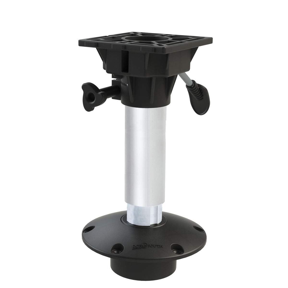 Oceansouth Waverider Socket Pedestal Stuhlfuss mit Anti-Schock Funktion (Höhe 450mm) Bootssitz-Sockelhalterung, Pfostenbasis, drehbar, Boote, Jon-Sitze, Bass-Angelstuhl, Sockel abnehmbar. von Oceansouth