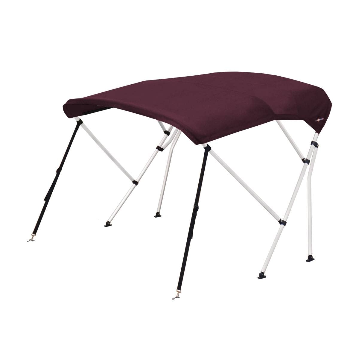 Oceansouth Whitewater Bimini Top Bootsabdeckung und integrierte Schutzhülle (Breite 2.1M-2.3M, Weinrot) friseurschere Boot Canopy Bowers Camping effilierschere klappspaten Boote Spaten Bimini von Oceansouth