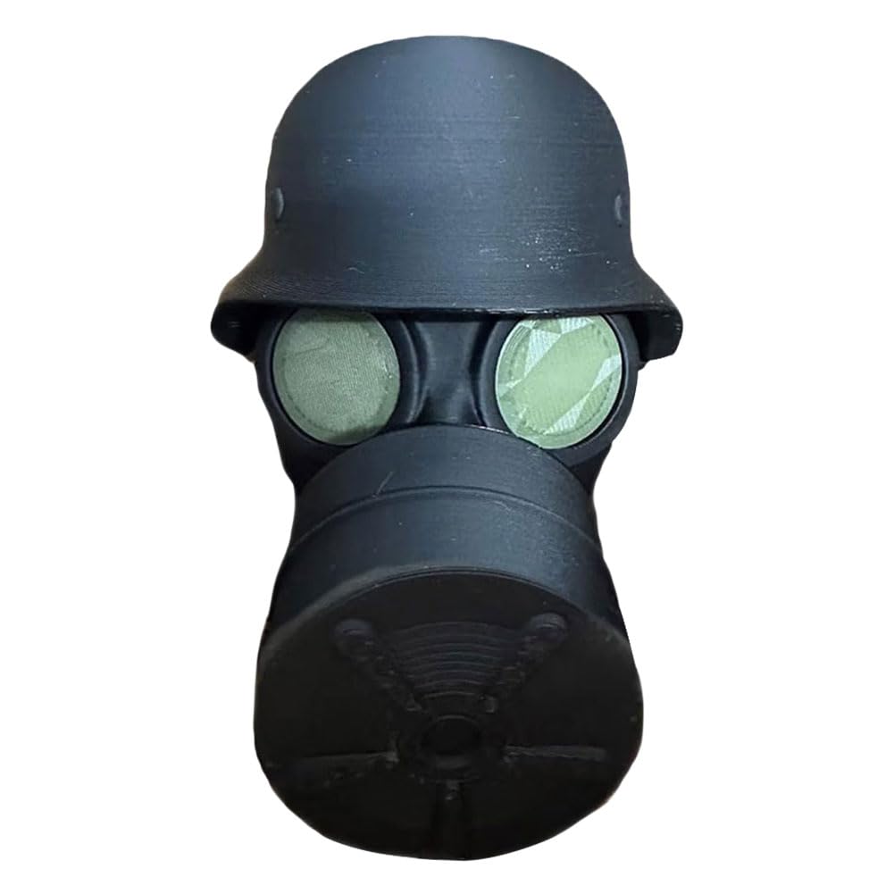 Ocuuer Funny Gas Mask Helm Deckkappe for Anhängerkupplung (dunkelgrüner Kurzstil) von Ocuuer