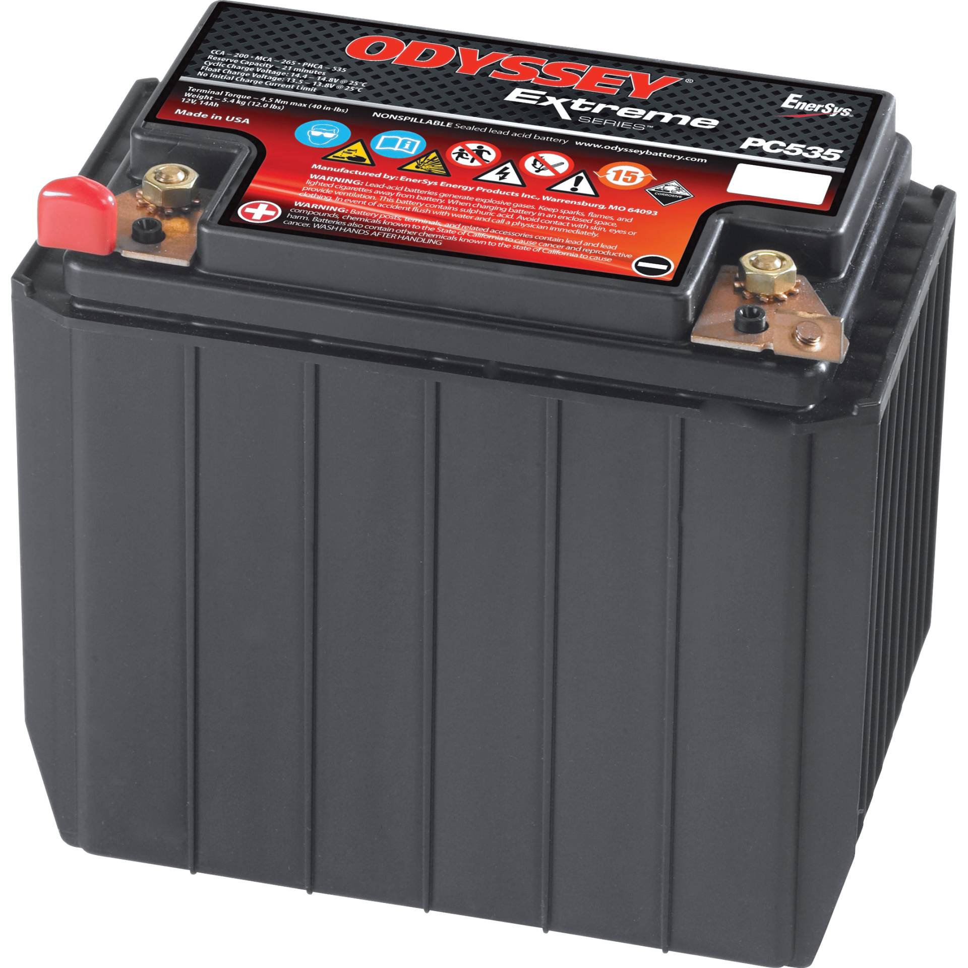 Odyssey Batterie Exreme Reinblei ODS-AGM16B/PC535 12V, 14Ah (YB16-B/ Odyssey Batterie Exreme Reinblei ODS-AGM16B/PC535 12V, 14Ah (YB16-B/ von Odyssey