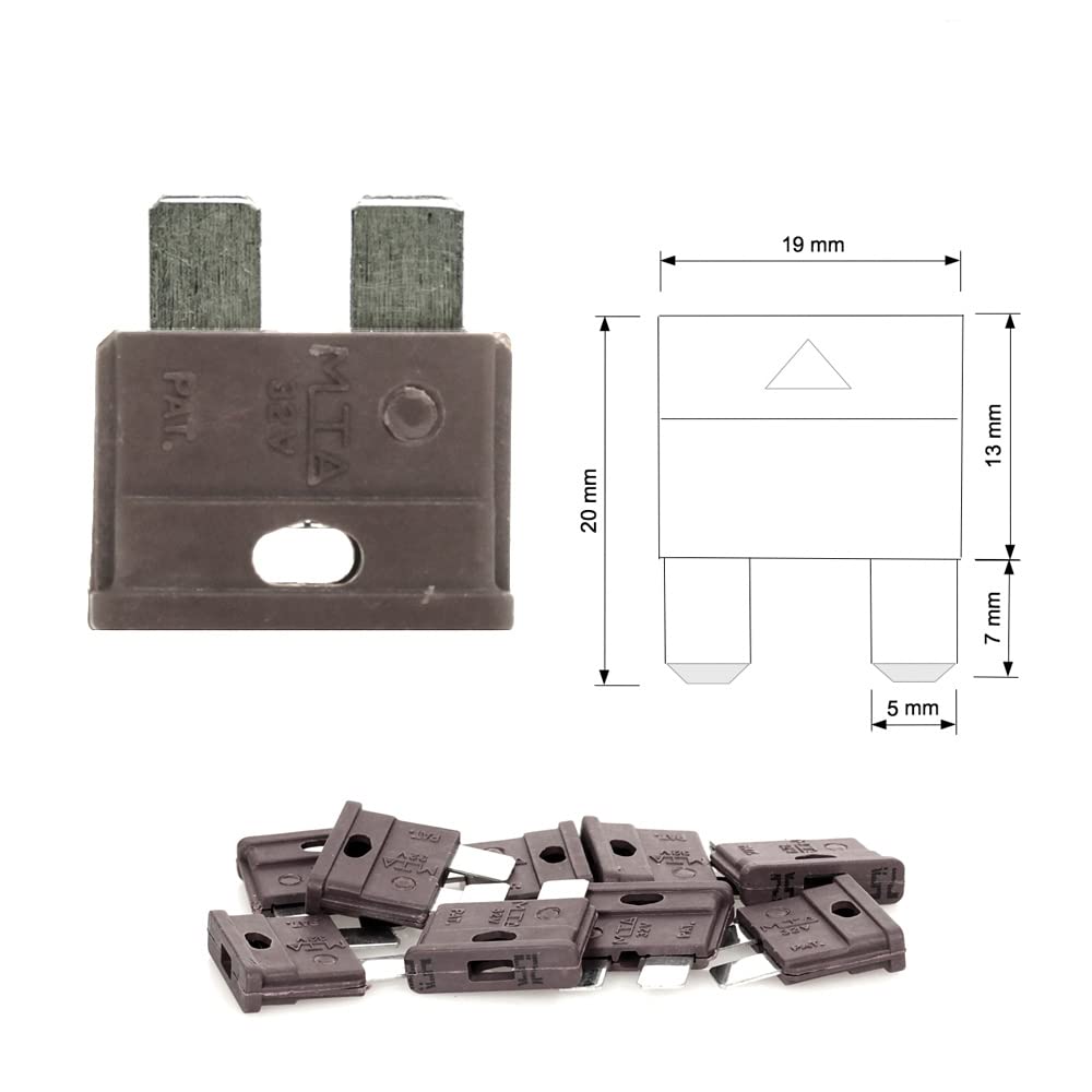 10x 7.5A KFZ Flachsicherung 6-32V von Offgridtec