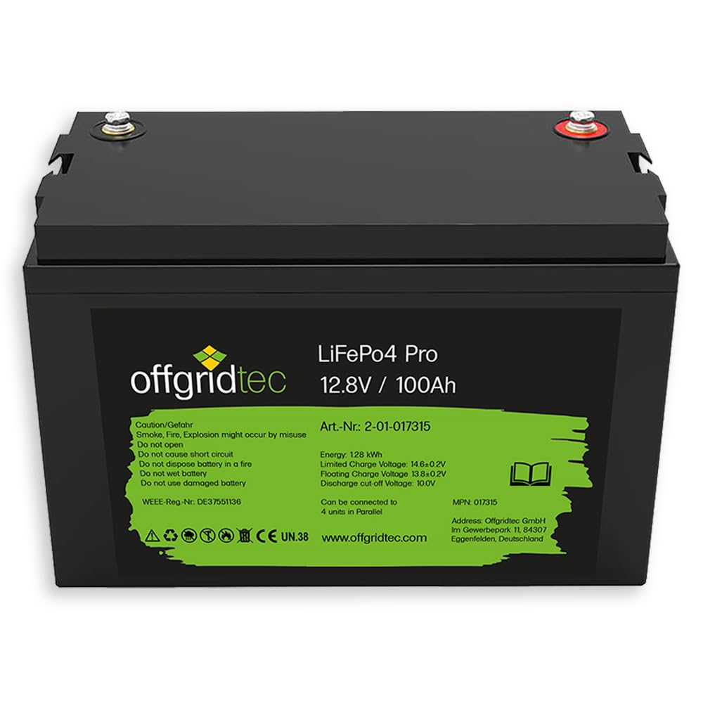 Offgridtec 12/100 LiFePo4 Pro 100Ah 1280Wh Lithiumbatterie 12,8V von Offgridtec