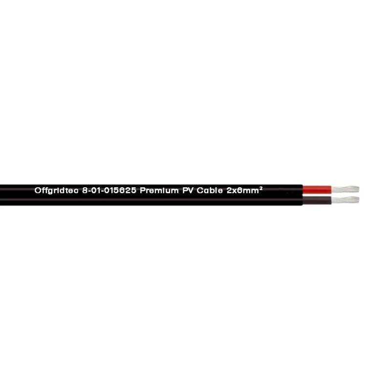 Offgridtec Solarkabel 2x6mm² PV1-F 6mm² Zweiadriges Solarkabel Schwarz von Offgridtec