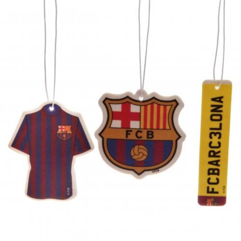 Kfz-Zubehör, offizieller FC Barcelona Lufterfrischer, 3er-Pack, Fußball-Geschenkidee von Official FC Barcelona Gifts