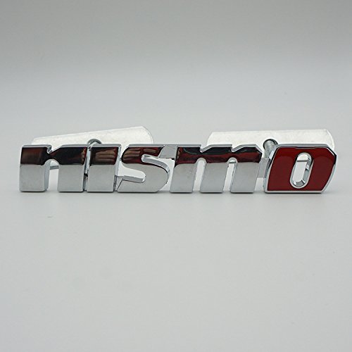 Ofustar Für Nissan nismo - Metall - umbau - Aufkleber in das Metall - Marke Nissan tiida Nismo0507 Grill Emblem (Silber) von Zabapure