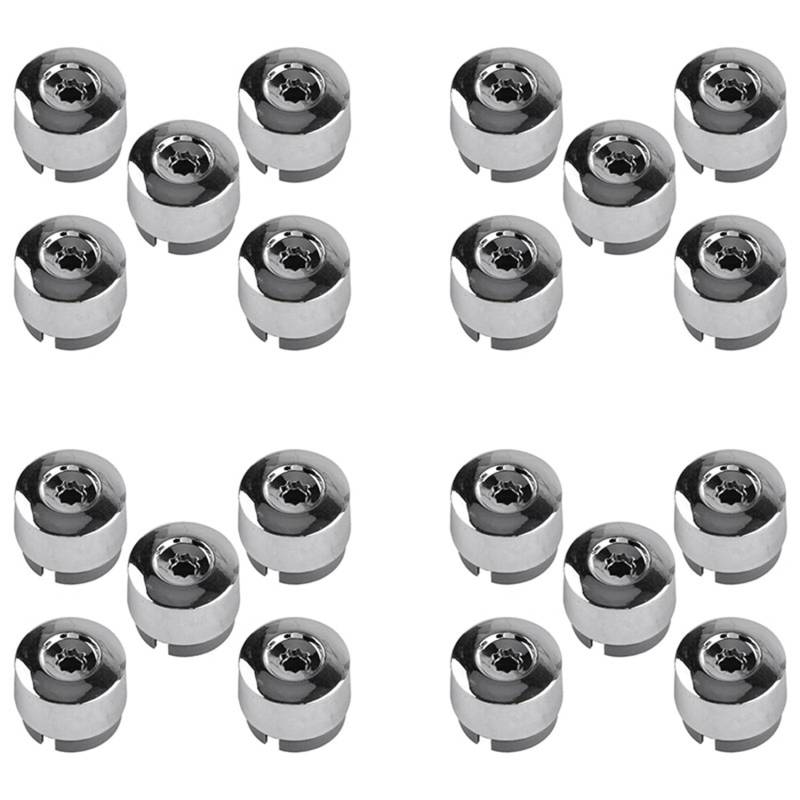 Ohewiiuk 7L6 601 173A 2ZZ 20 StüCk Chrom Rad Bolzen Mutter Kappe Abdeckung für 2004-2017 7L6601173A von Ohewiiuk