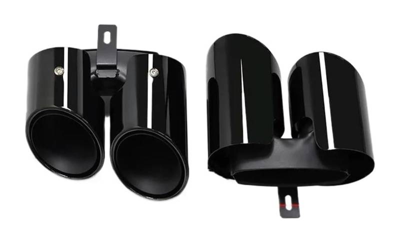 Auto Auspuff Endrohr Für P&orsche Für Panamera 971 972 2017-2021 2 Stücke Quad Auto Auspuff Spitze Edelstahl Schalldämpfer Endrohr Düse System von Ohocean