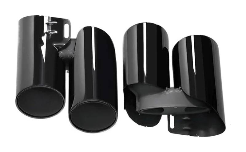 Auto Auspuff Endrohr Für P&orsche Für Panamera 971 972 2017-2021 2 Stücke Quad Auto Auspuff Spitze Edelstahl Schalldämpfer Endrohr Düse System von Ohocean
