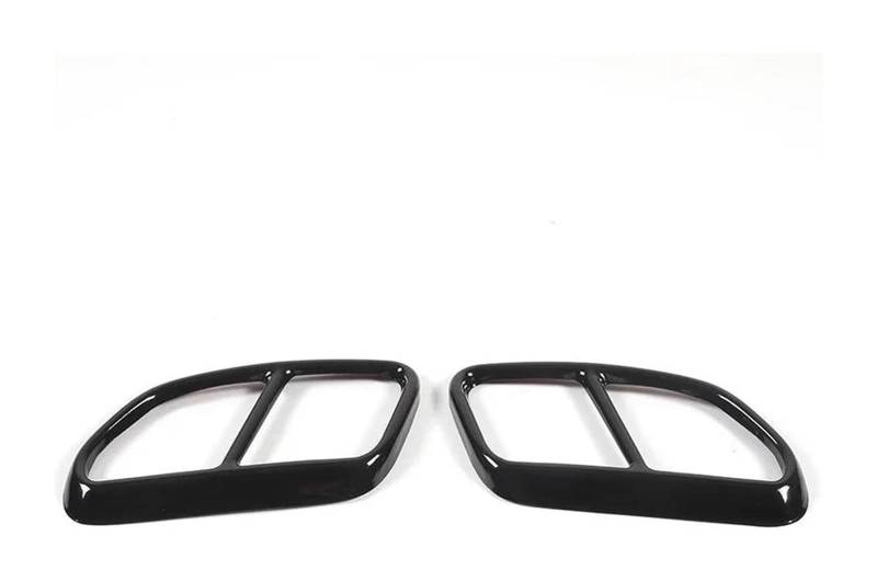 Auto Auspuff Endrohr Für Volvo Für XC60 2014-2017 Edelstahl Schwarz Auto Hinten Doppel Auspuff Schalldämpfer Rohr Spitze Abdeckungen Borte von Ohocean